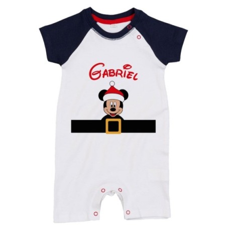 Pagliaccetto neonata personalizzato con nome e cintura...