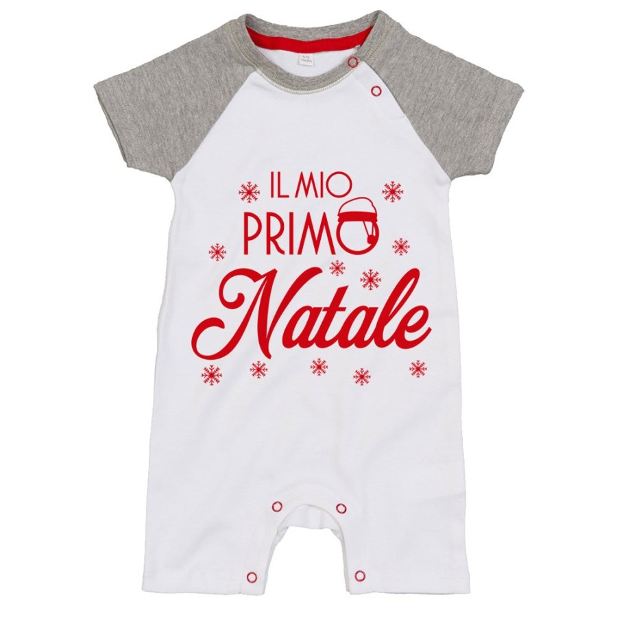 Pagliaccetto neonato personalizzabile con nome il mio primo natale con cappello di natale Natale