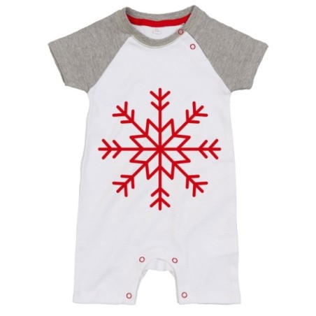 Pagliaccetto neonato fiocco di neve