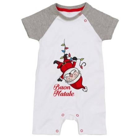 Pagliaccetto neonato personalizzabile con nome babbo...