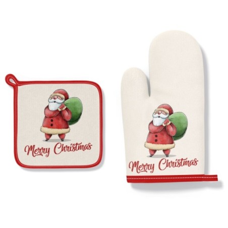 Guantone e presina natalizia merry christmas babbo natale...