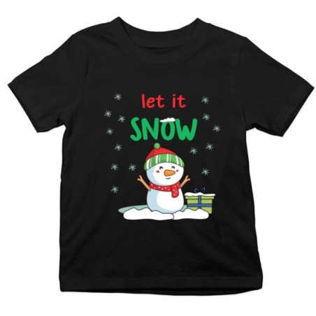T-shirt bambino let it snow