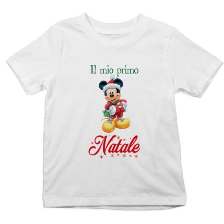 T-shirt bambino personalizzabile con nome topolino il mio...