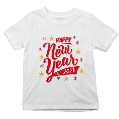T-shirt bambino personalizzata con anno happy new year