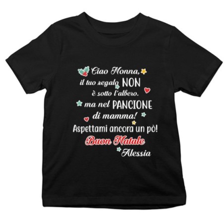 T-shirt bambino personalizzata con nome nonna il tuo...