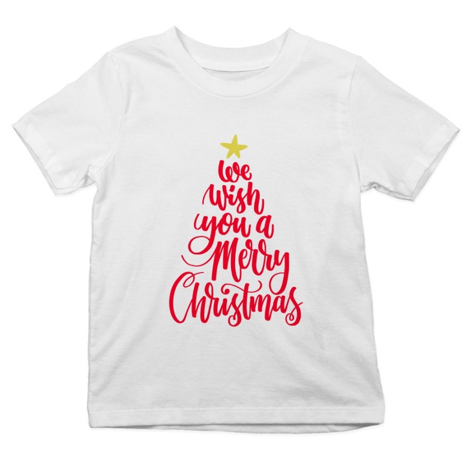 T-shirt bambino we wish you a merry christmas Natale
