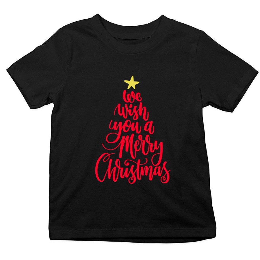 T-shirt bambino we wish you a merry christmas Natale