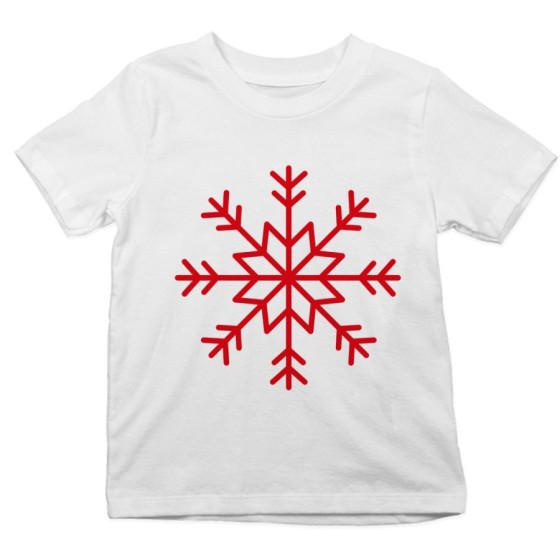 T-shirt bambino fiocco di neve Natale