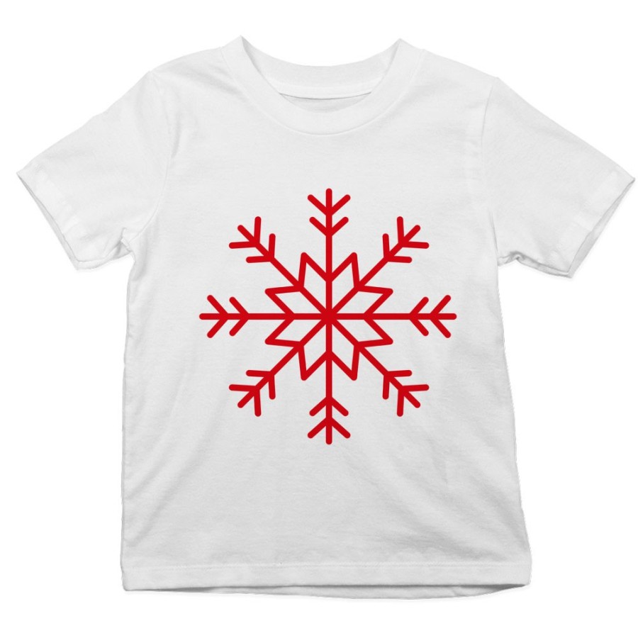 T-shirt bambino fiocco di neve Natale