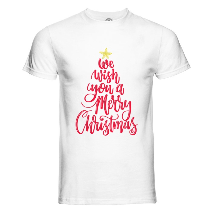 T-shirt uomo we wish you a merry christmas Natale