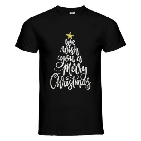 T-shirt uomo we wish you a merry christmas Natale