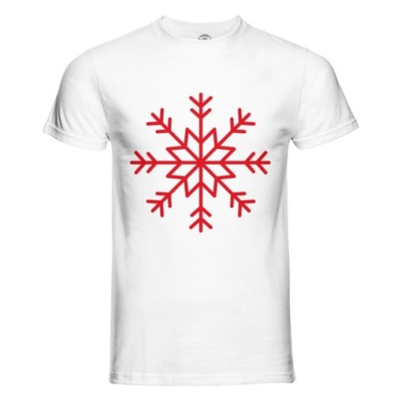 T-shirt uomo personalizzabile con nome fiocco di neve
