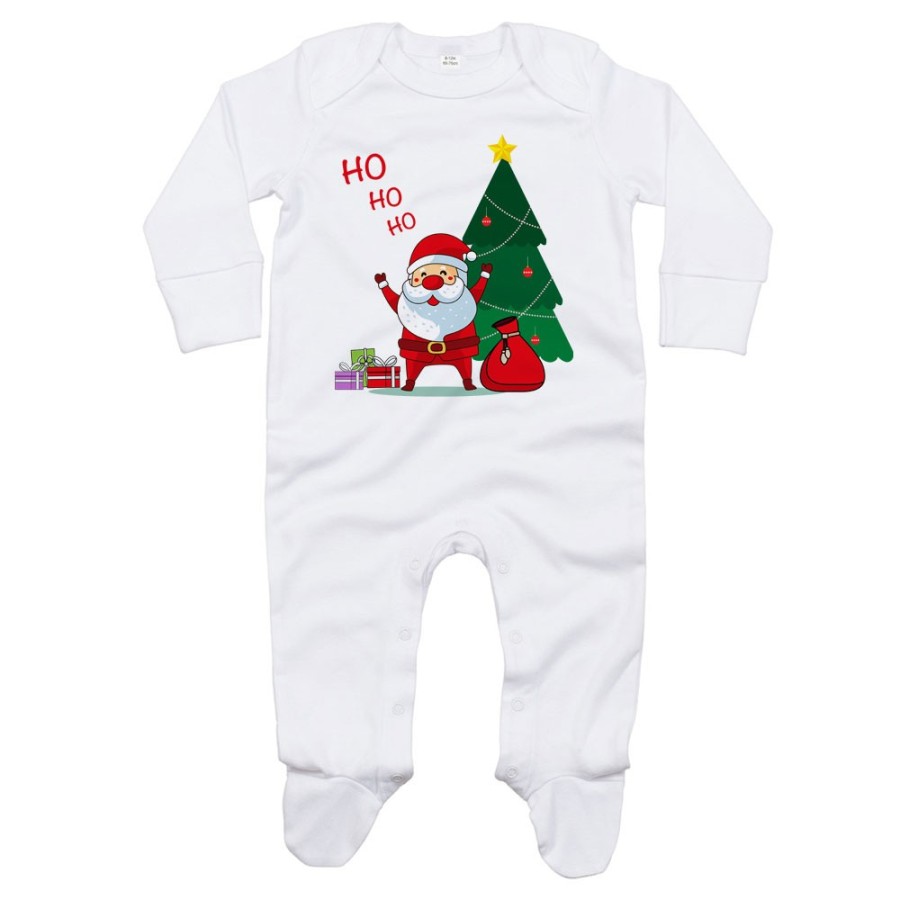 Tutina neonato personalizzabile con nome ho ho ho babbo natale Natale