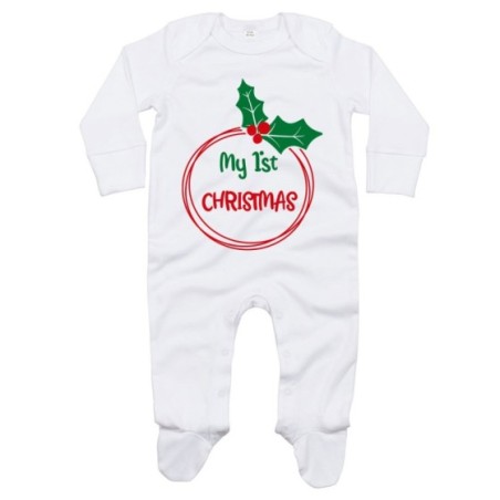 Tutina neonato personalizzabile con nome my first christmas