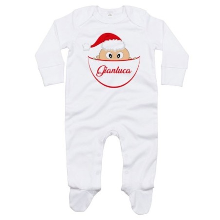 Tutina neonato personalizzata con nome bimbo con cappello...