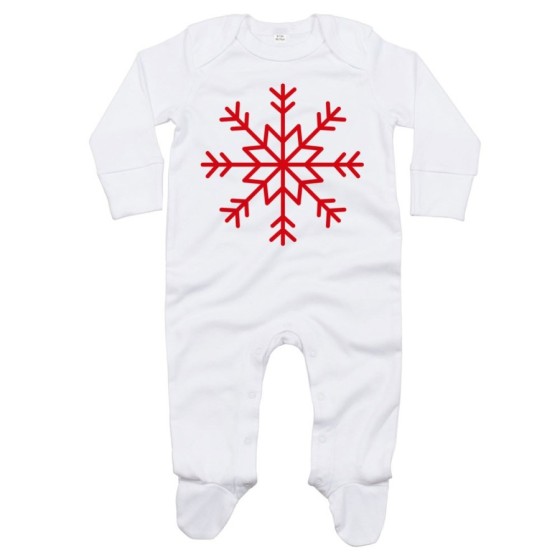 Tutina neonato fiocco di neve Natale