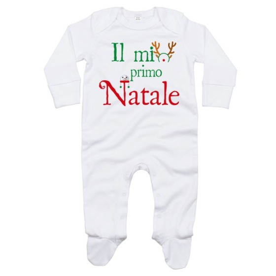 Tutina neonato il mio primo natale con cappello da renna Natale