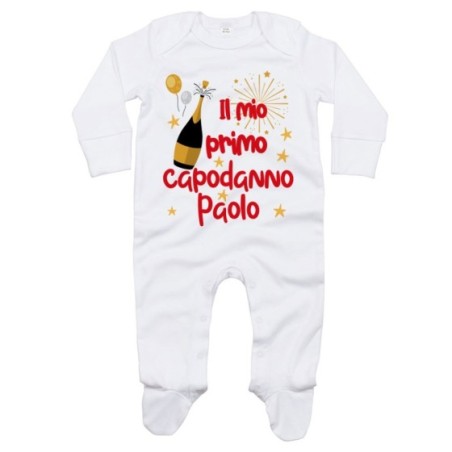 Tutina neonato personalizzata con nome il mio primo...