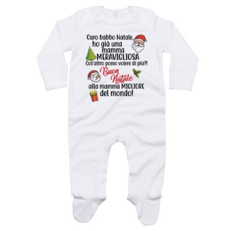 Tutina neonato personalizzabile con nome caro babbo...