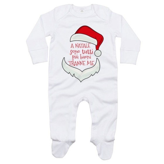 Tutina personalizzabile a natale sono tutti più buoni tranne me sono tutti più buoni tranne me Natale