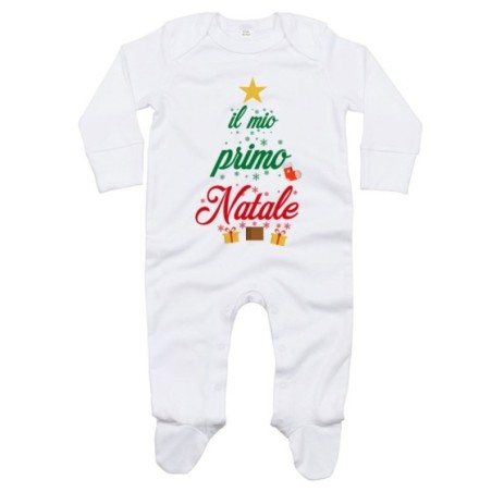 Tutina neonato il mio primo natale a forma di albero...