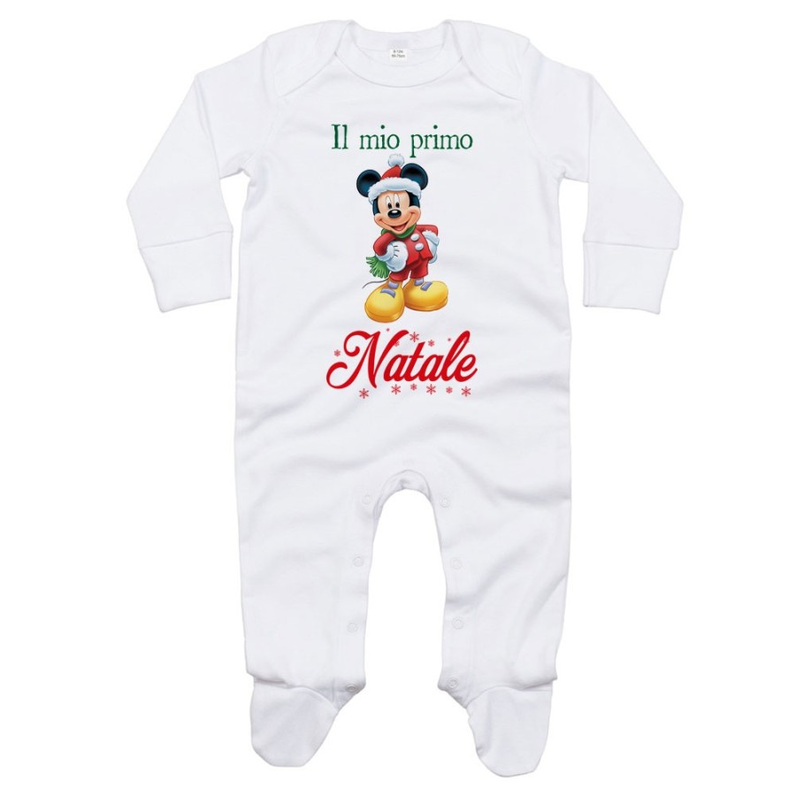 Tutina neonato personalizzabile con nome topolino il mio primo natale Natale