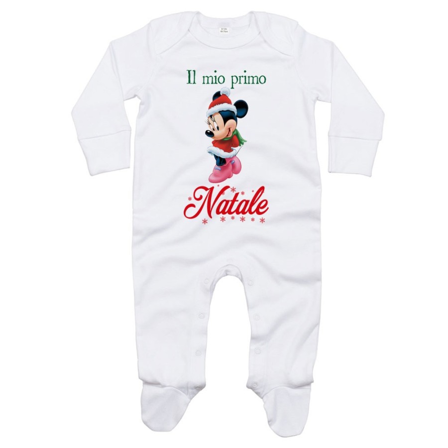 Tutina neonata personalizzabile con nome minnie il mio primo natale Natale