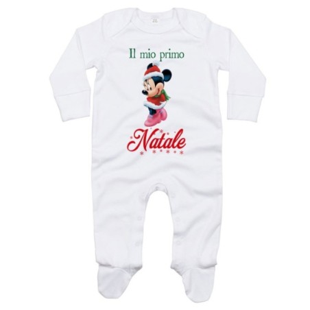 Tutina neonata personalizzabile con nome minnie il mio...