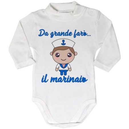 Body lupetto neonato da grande farò il marinaio