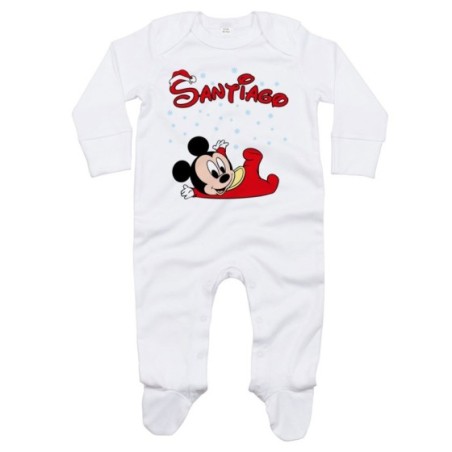 Tutina neonato personalizzata con nome baby topolino tra...