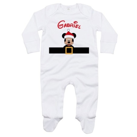 Tutina neonata personalizzata con nome e cintura...