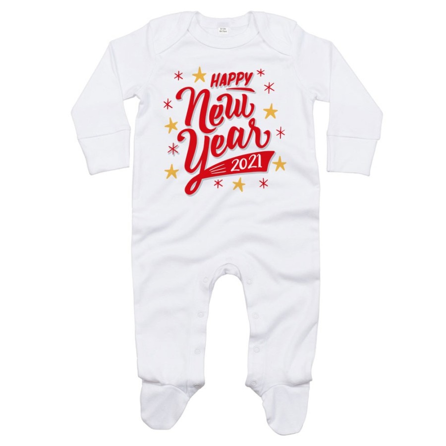 Tutina neonato personalizzata con anno happy new year Natale