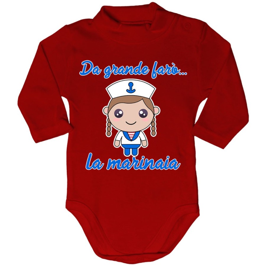 Body lupetto neonato da grande farò il marinaio Da grande farò