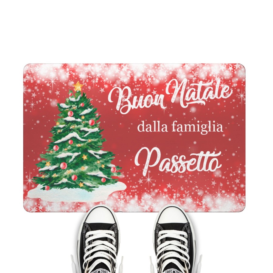 Zerbino personalizzato con nome buon natale dalla famiglia Natale