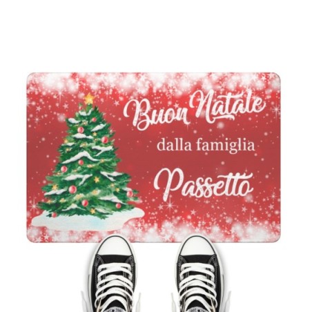 Zerbino personalizzato con nome buon natale dalla famiglia Natale
