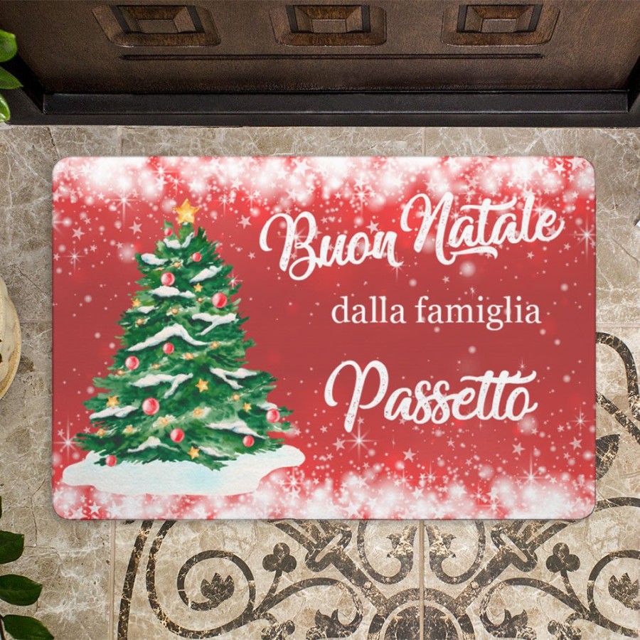 Zerbino personalizzato con nome buon natale dalla famiglia Natale