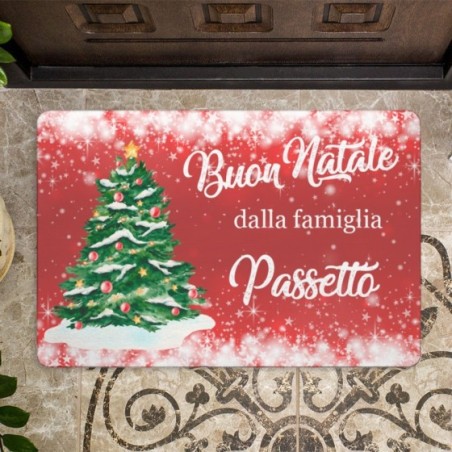 Zerbino personalizzato con nome buon natale dalla famiglia Natale