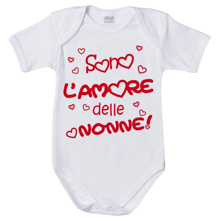Body neonato personalizzabile con nome sono l'amore del nonno dei nonni Per i nonni