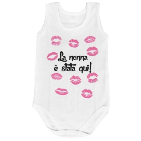 Body neonato personalizzabile con nome nonna è stata qui