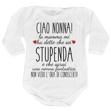 Body neonato ciao nonni mamma mi ha detto che siete...
