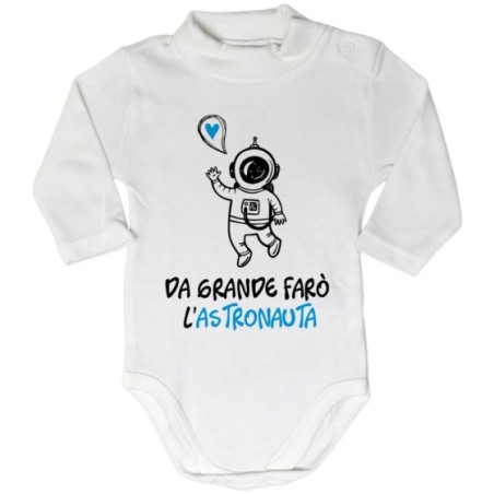Body lupetto neonato da grande farò l'astronauta Da grande farò