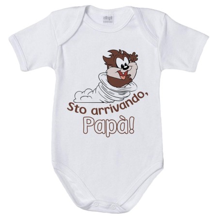 Body neonato baby taz sto arrivando papà Cartoon