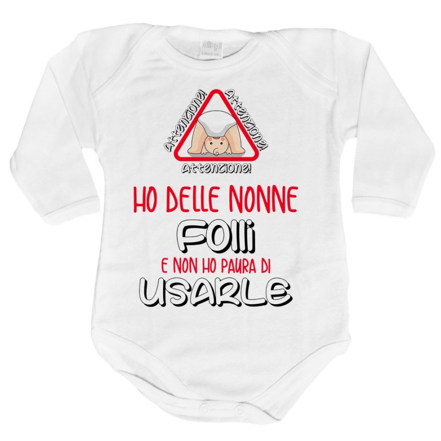 Body personalizzabile attenzione ho un nonno dei nonni folle folli non ho paura di usarlo usarli Per i nonni
