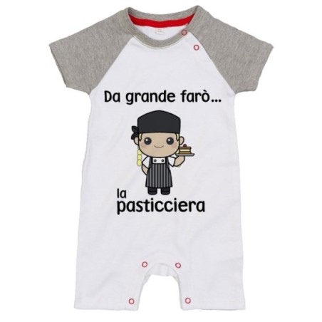 Pagliaccetto neonato da grande farò il pasticcere