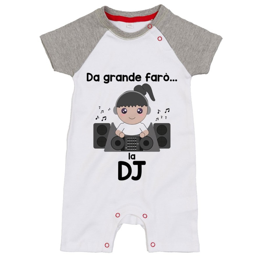 Pagliaccetto neonato da grande farò il dj Da grande farò