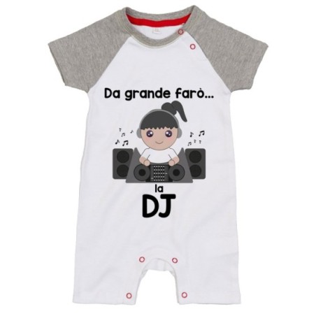Pagliaccetto neonato da grande farò il dj