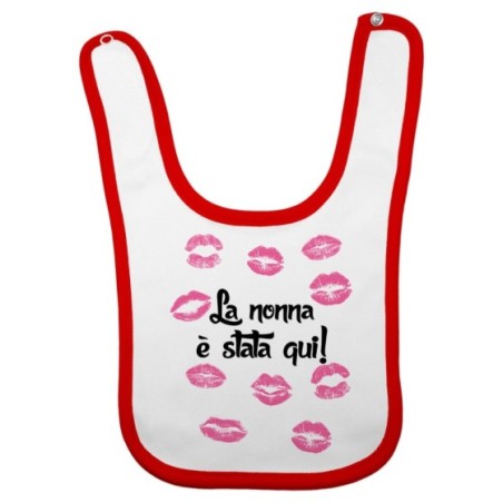 Bavaglino neonato personalizzabile con nome nonna è stata...