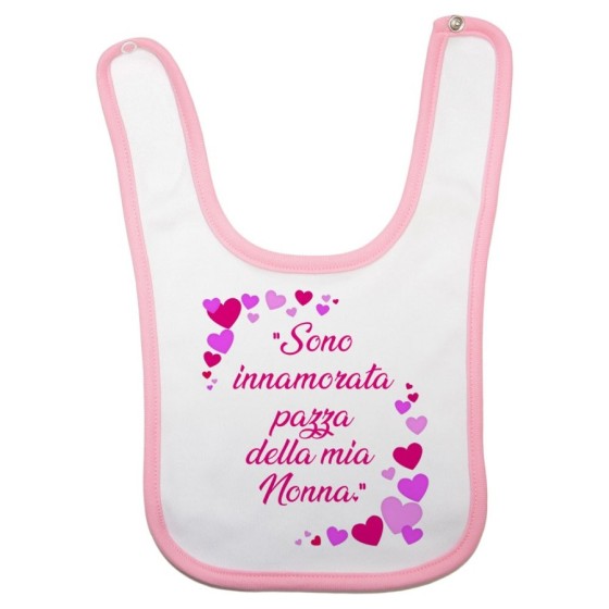 Bavaglino neonato sono innamorato pazzo del mio nonno dei miei nonni Per i nonni