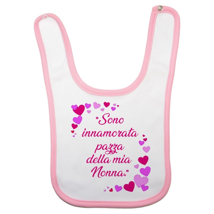 Bavaglino neonato sono innamorato pazzo del mio nonno dei miei nonni Per i nonni