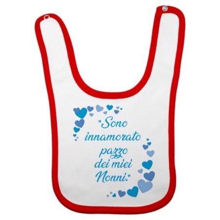 Bavaglino neonato sono innamorato pazzo del mio nonno dei miei nonni Per i nonni